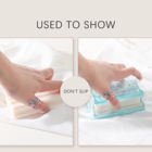 Bathroom Soap Box With Sponge Rollers Kitchen Dish Storage Container No Hand Rub Bathroom Accessories