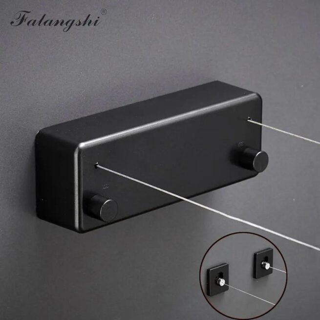 Corde à linge rectractable 4m 20 en acier inoxydable