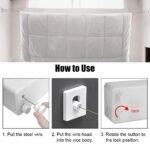 Corde à linge rectractable 4m 20 en acier inoxydable