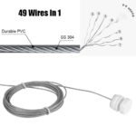 Corde à linge rectractable 4m 20 en acier inoxydable