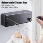 Corde à linge rectractable 4m 20 en acier inoxydable