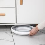 10L Seau Pliable Design Gris