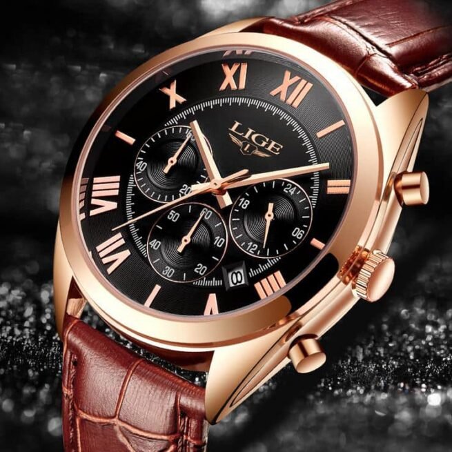 Montre de luxe de la marque Lige pour hommes