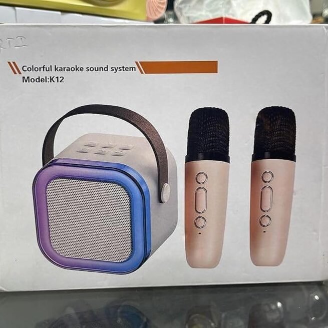 Système audio karaoké avec microphone et enceinte