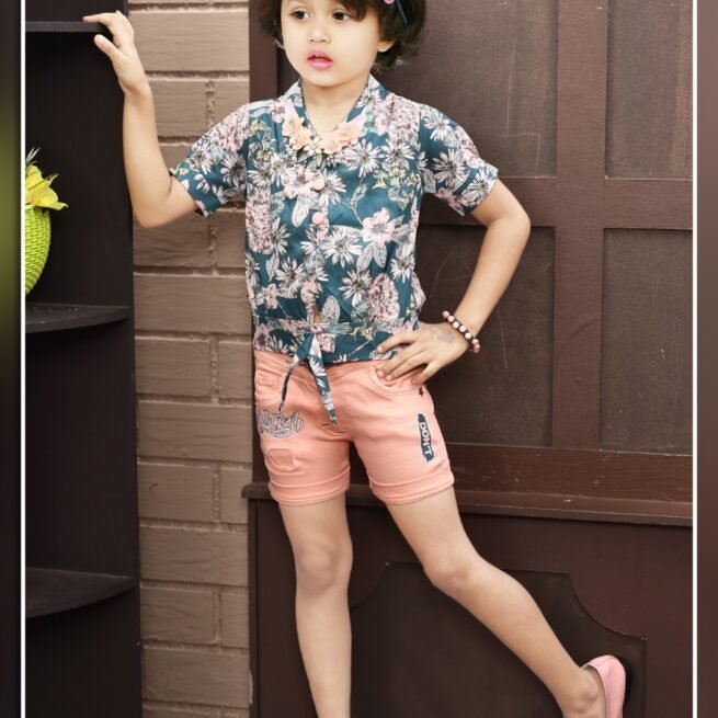 Ensemble petite fille bermuda 1 -3 ans