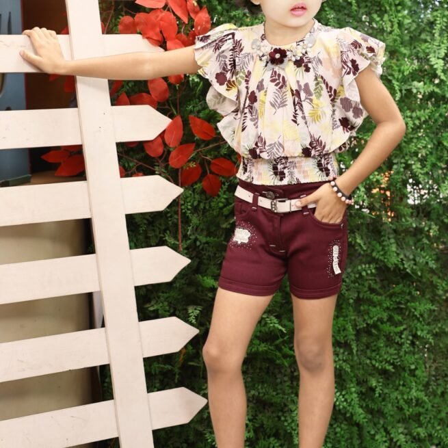 Ensemble petite fille bermuda 1 -3 ans