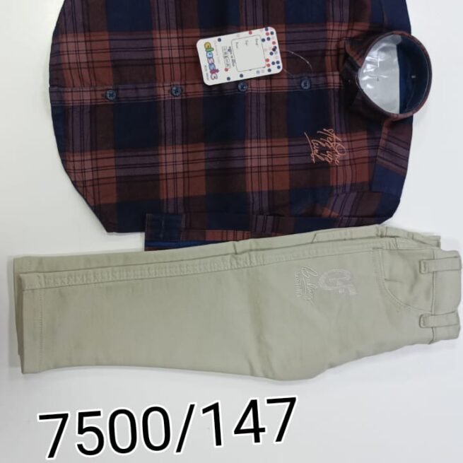 Ensemble chemise pantalon garçon 2 ans à 10 ans