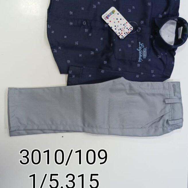 Ensemble chemise pantalon garçon 2 ans à 10 ans