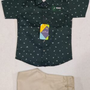 Ensemble chemise manche court et pantalon pour garçon 2 ans à 10 ans