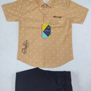 Ensemble chemise manche court et pantalon pour garçon 2 ans à 10 ans