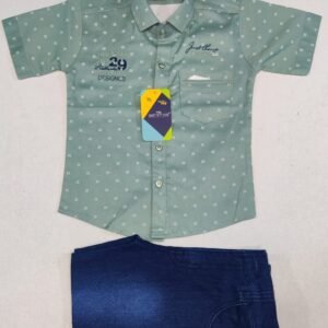 Ensemble chemise manche court et pantalon pour garçon 2 ans à 10 ans