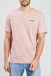 T-shirt rose chiné coton