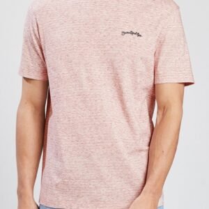 T-shirt rose chiné coton