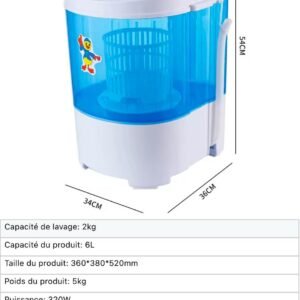 Mini machine a laver/Essorage 4kg