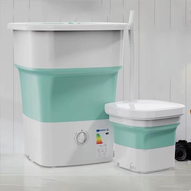 Mini Machine à Laver Pliable – 52 Litres